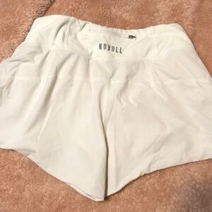 White NoBull Shorts, XS